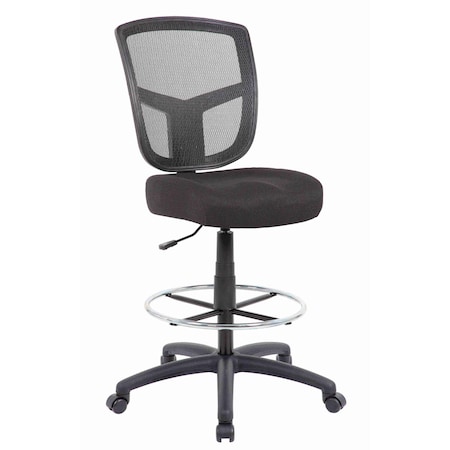 Boss Office Products Contract Grade Mesh Back Drafting Stool - Armless B16020